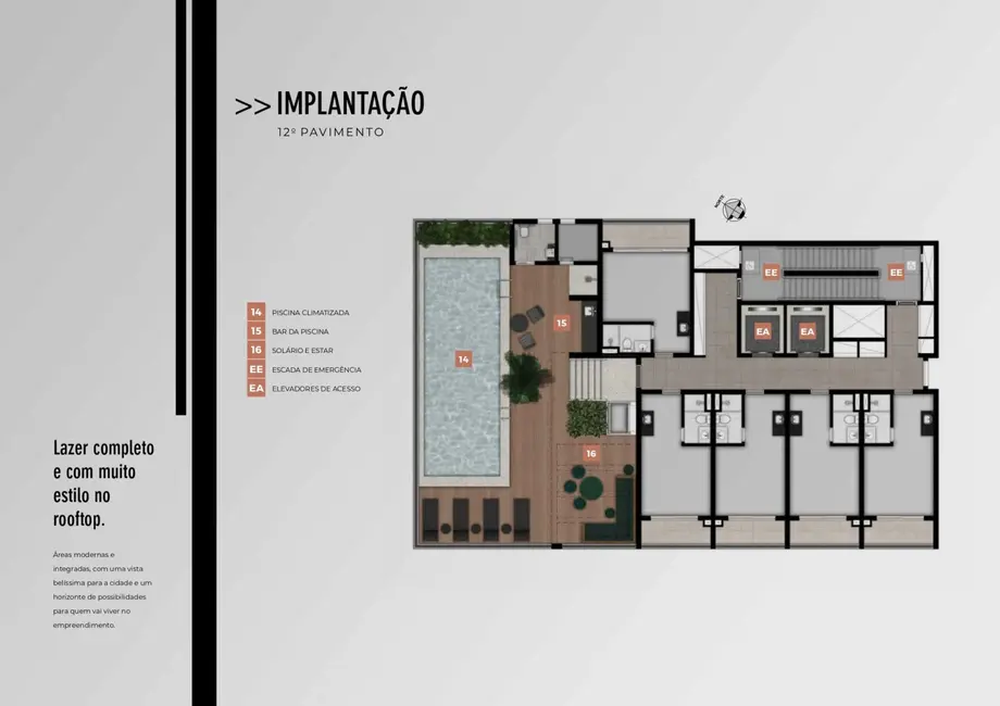 Foto 7 de Apartamento com 1 quarto para alugar, 27m2 em Santo Amaro, São Paulo - SP