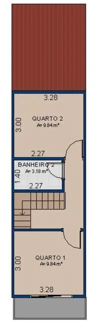 Foto 1 de Sobrado com 3 quartos à venda, 90m2 em Parque São Domingos, Pindamonhangaba - SP