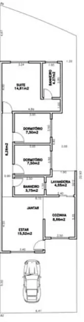 Foto 6 de Casa com 3 quartos à venda, 84m2 em Taubate - SP