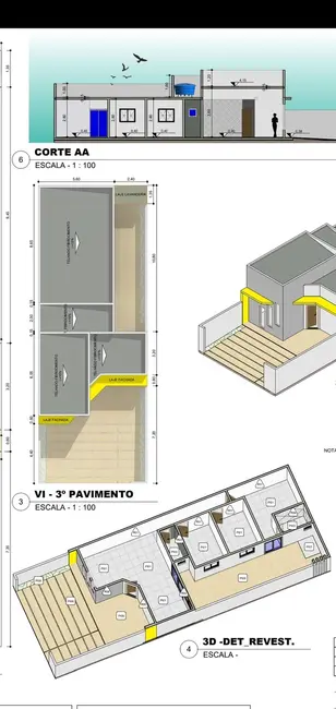 Foto 4 de Casa com 3 quartos à venda e para alugar, 80m2 em Pindamonhangaba - SP