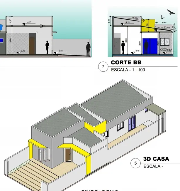 Foto 1 de Casa com 3 quartos à venda e para alugar, 80m2 em Pindamonhangaba - SP