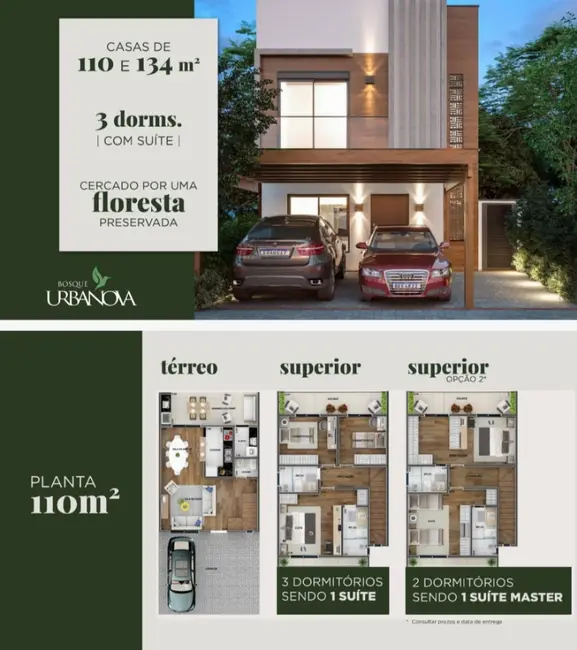 Foto 4 de Casa de Condomínio com 3 quartos à venda, 110m2 em Sao Jose Dos Campos - SP