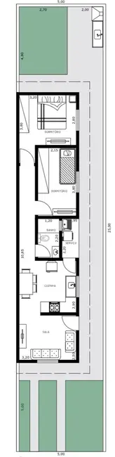 Foto 1 de Casa com 2 quartos à venda, 52m2 em Residencial Antares, Taubate - SP