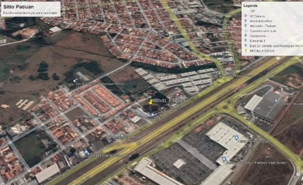 Terreno / Lote à venda, 16884m2 em Parque Paduan, Taubate - SP - imagem 6 Foto 6 de Terreno / Lote à venda, 16884m2 em Parque Paduan, Taubate - SP