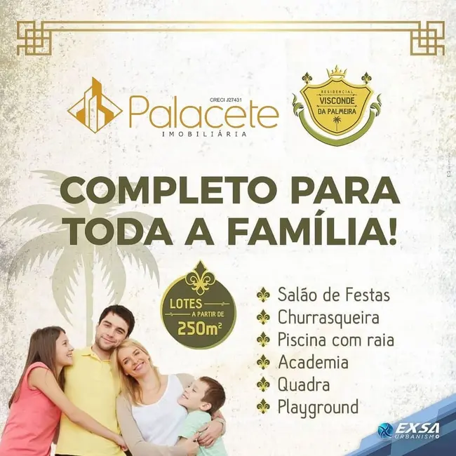 Foto 2 de Lote de Condomínio à venda, 250m2 em Crispim, Pindamonhangaba - SP