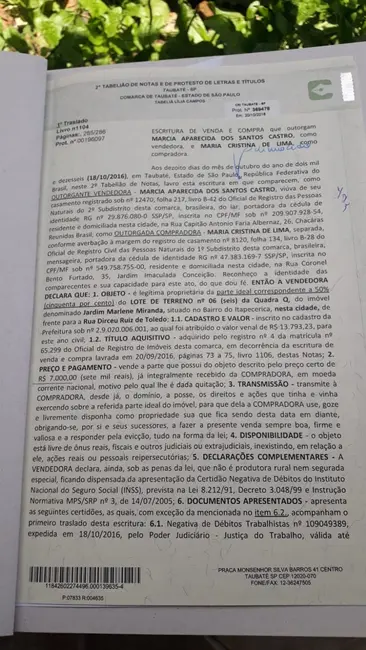 Foto 1 de Terreno / Lote à venda, 125m2 em Jardim Marlene Miranda, Taubate - SP
