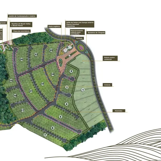 Foto 2 de Lote de Condomínio à venda, 250m2 em Taubate - SP