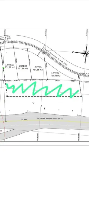 Foto 3 de Terreno / Lote à venda, 1300m2 em Alto do Piracuama, Pindamonhangaba - SP