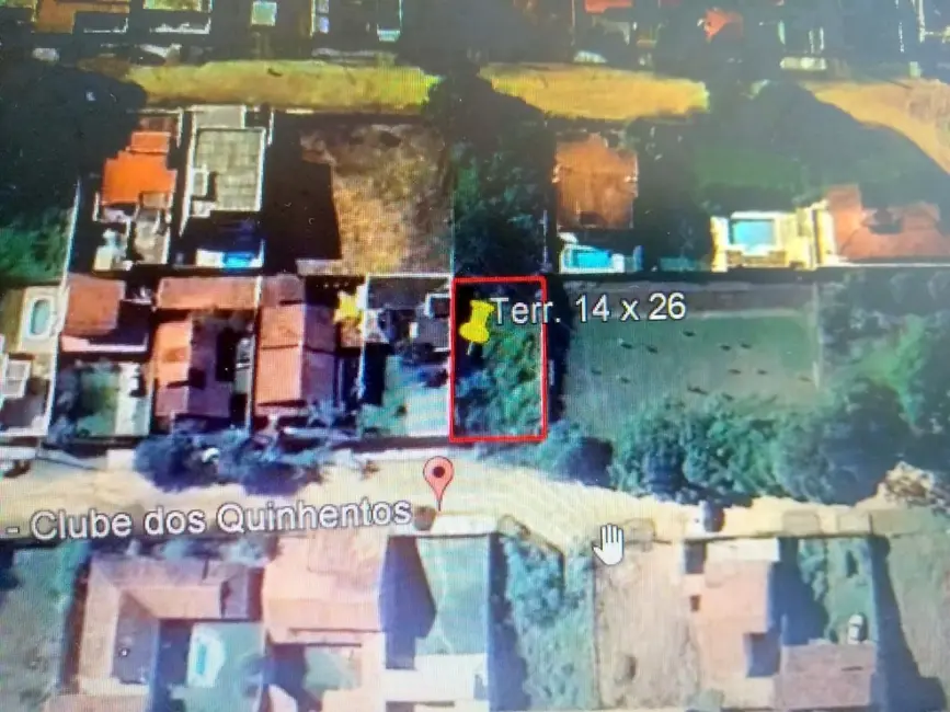 Foto 2 de Terreno / Lote à venda, 364m2 em Belveder Clube dos 500, Guaratingueta - SP