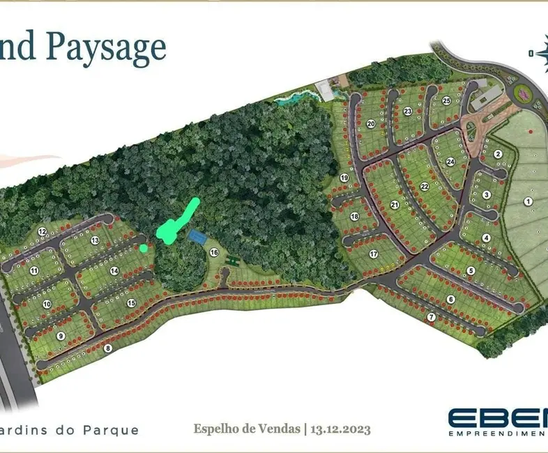 Foto 3 de Lote de Condomínio à venda, 250m2 em Piracangaguá II, Taubate - SP