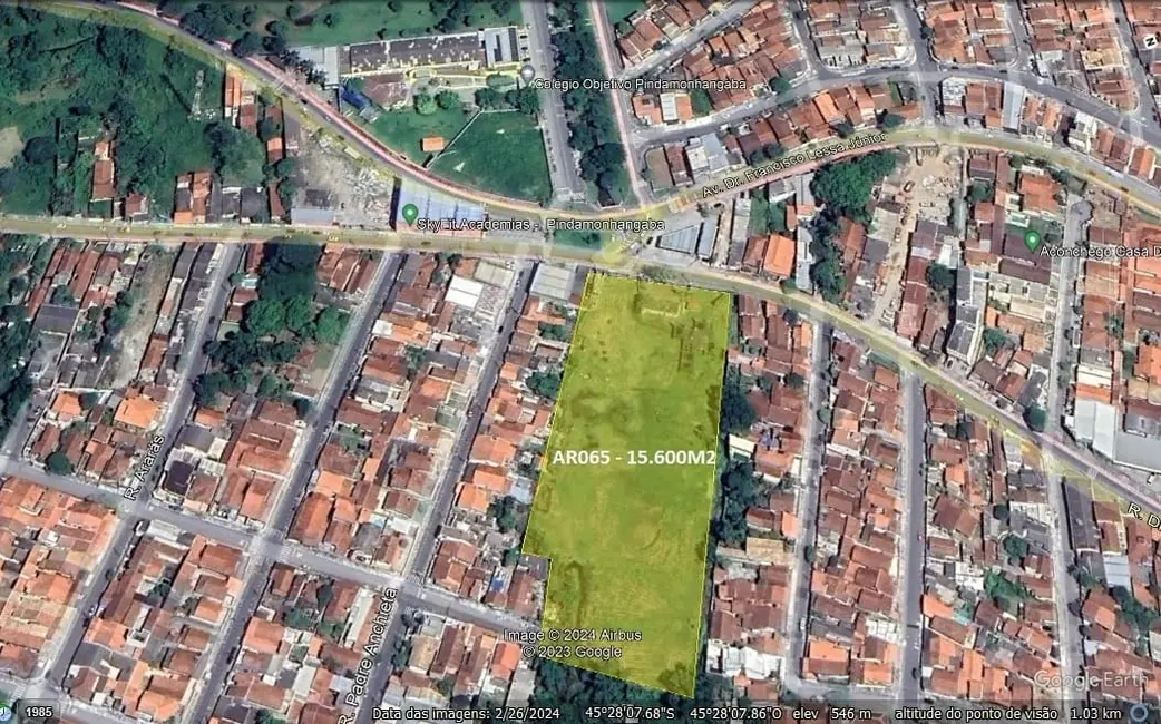 Foto 2 de Terreno / Lote à venda, 15600m2 em Alto do Cardoso, Pindamonhangaba - SP
