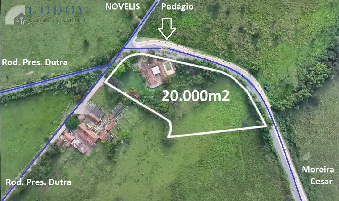 Foto 1 de Terreno / Lote para alugar, 20000m2 em Feital, Pindamonhangaba - SP