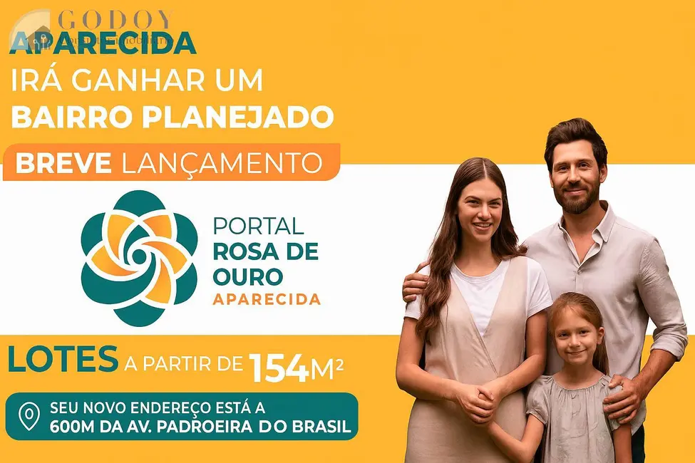Foto 1 de Terreno / Lote à venda, 154m2 em Aparecida - SP