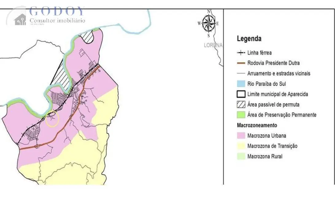 Terreno / Lote à venda, 7487m2 em Aparecida - SP - imagem 3 Foto 3 de Terreno / Lote à venda, 7487m2 em Aparecida - SP
