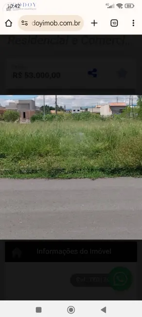 Foto 1 de Terreno / Lote à venda, 250m2 em Residencial e Comercial Portal dos Eucaliptos, Pindamonhangaba - SP