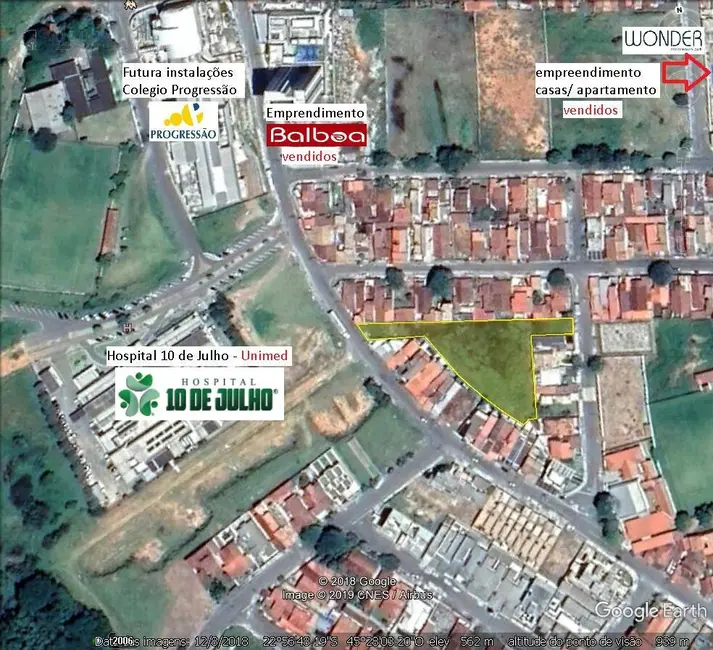 Foto 1 de Terreno / Lote à venda, 3416m2 em Parque das Nações, Pindamonhangaba - SP