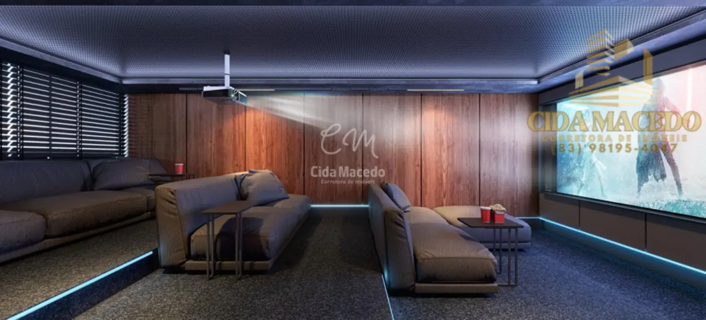 Apartamento com 3 quartos à venda, 92m2 em Ponta de Campina, Cabedelo - PB - imagem 5 Foto 5 de Apartamento com 3 quartos à venda, 92m2 em Ponta de Campina, Cabedelo - PB