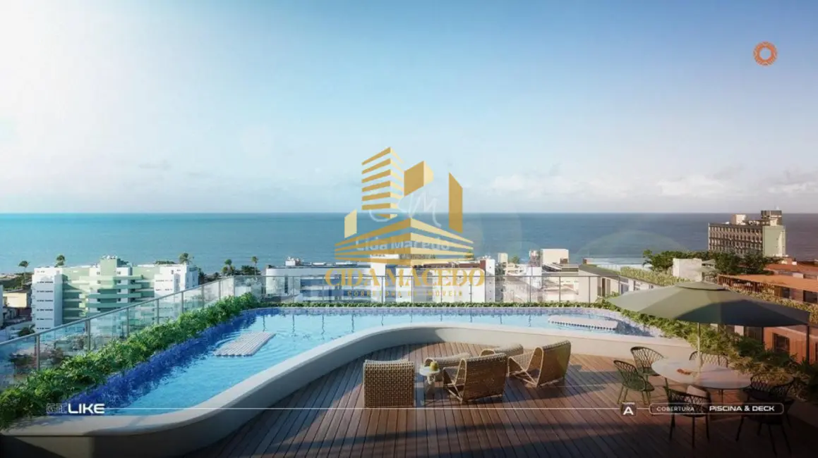 Foto 4 de Loft / Flat com 1 quarto à venda, 26m2 em Cabo Branco, Joao Pessoa - PB