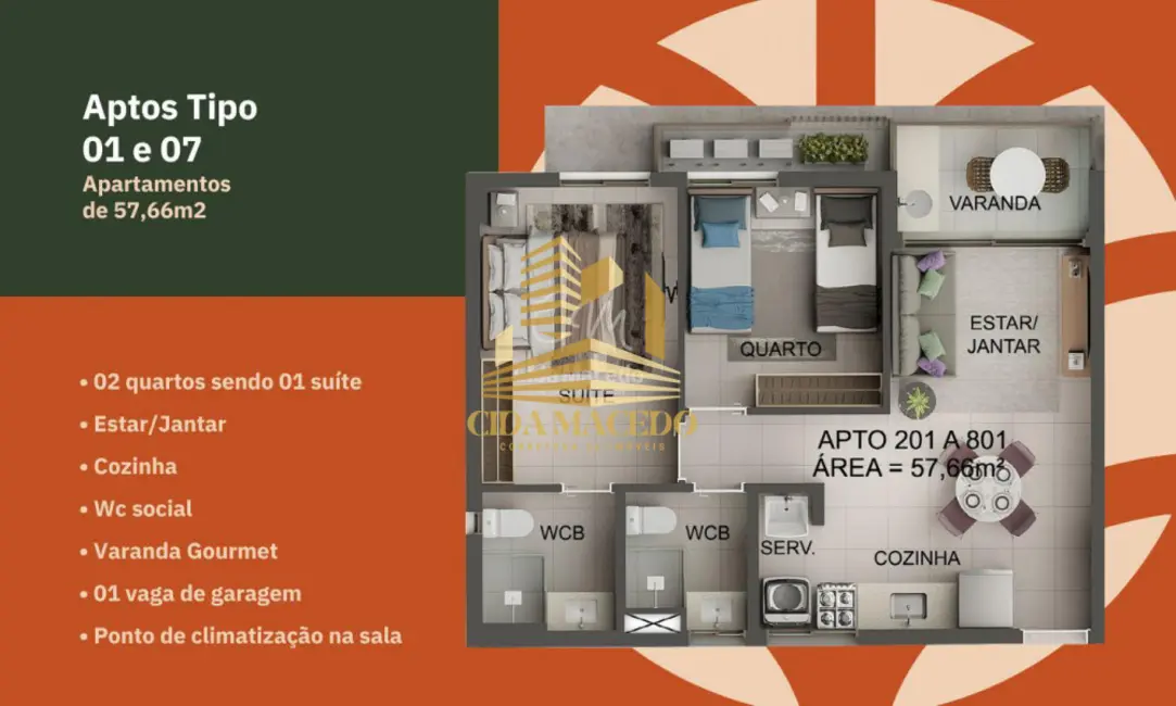 Foto 8 de Apartamento com 3 quartos à venda, 77m2 em Jardim Oceania, Joao Pessoa - PB