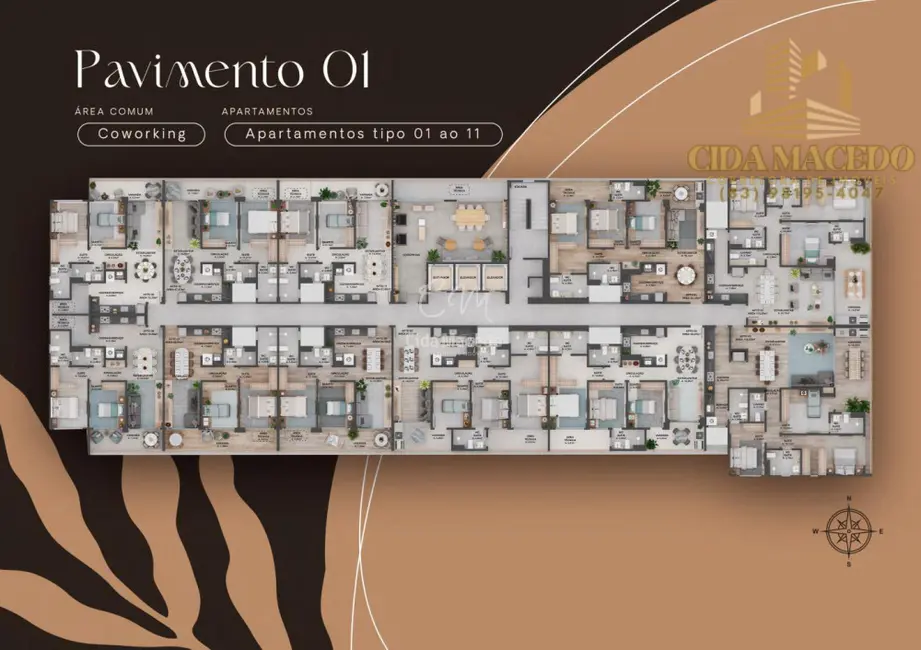 Apartamento com 1 quarto à venda, 55m2 em Intermares, Cabedelo - PB - imagem 6 Foto 6 de Apartamento com 1 quarto à venda, 55m2 em Intermares, Cabedelo - PB