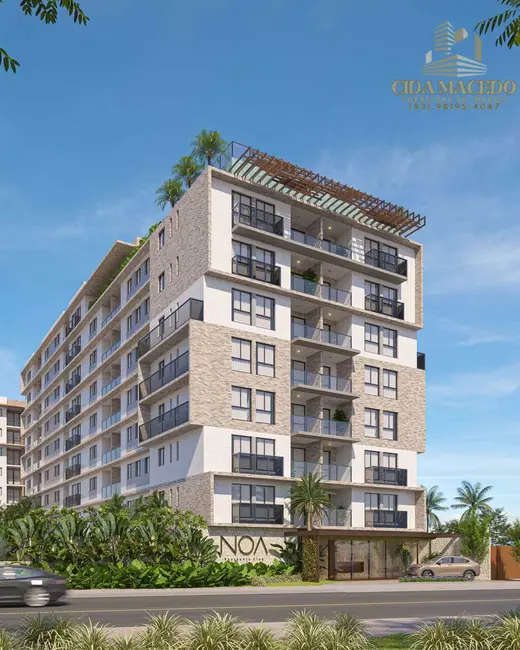 Foto 1 de Apartamento com 1 quarto à venda, 37m2 em Ponta de Campina, Cabedelo - PB