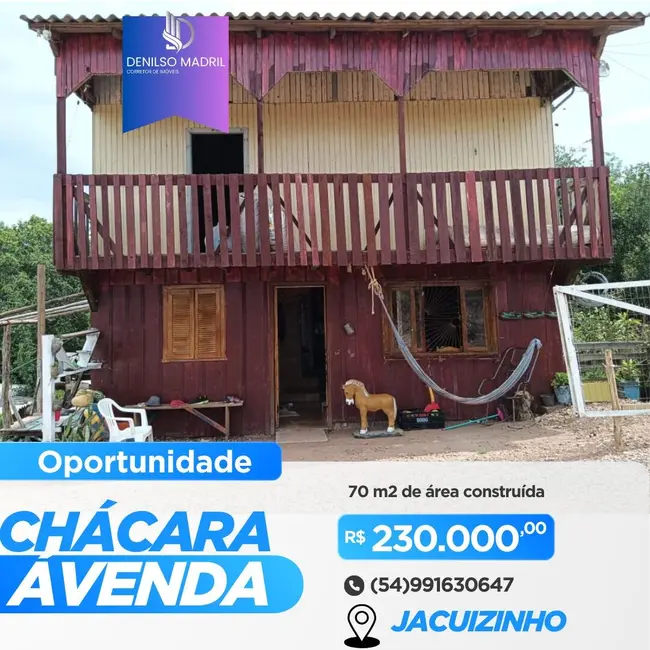 Armazém / Galpão com 2 quartos à venda, 75m2 em Centro, Jacuizinho - RS - imagem 1 Foto 1 de Armazém / Galpão com 2 quartos à venda, 75m2 em Centro, Jacuizinho - RS
