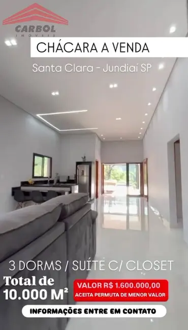 Foto 2 de Chácara com 5 quartos à venda, 8000m2 em Santa Clara, Jundiai - SP
