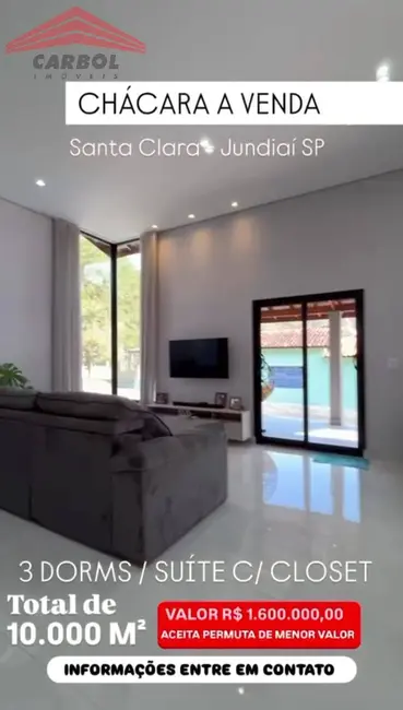 Foto 4 de Chácara com 5 quartos à venda, 8000m2 em Santa Clara, Jundiai - SP