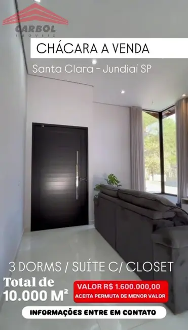 Foto 3 de Chácara com 5 quartos à venda, 8000m2 em Santa Clara, Jundiai - SP