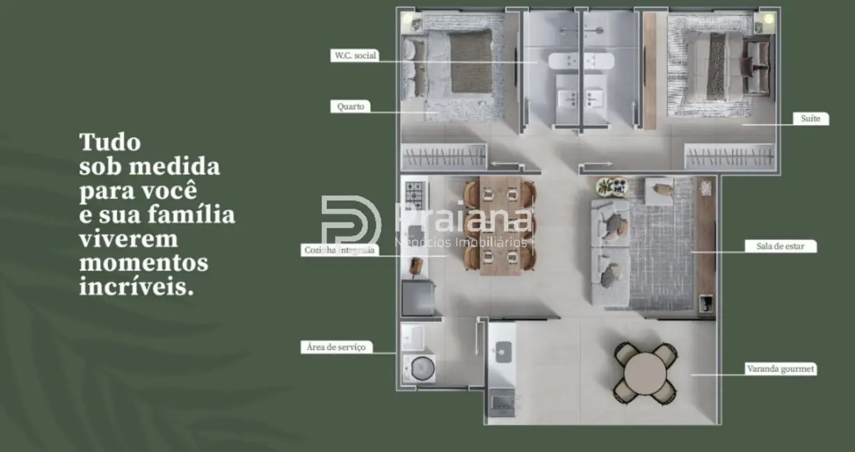 Foto 3 de Apartamento com 2 quartos à venda, 70m2 em Mata De Sao Joao - BA