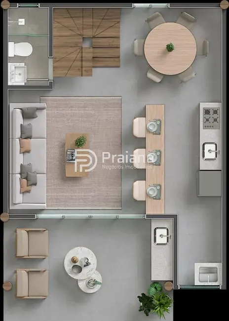 Casa de Condomínio com 3 quartos à venda, 87m2 em Mata De Sao Joao - BA - imagem 7 Foto 7 de Casa de Condomínio com 3 quartos à venda, 87m2 em Mata De Sao Joao - BA