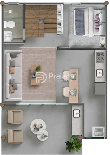 Casa de Condomínio com 3 quartos à venda, 87m2 em Mata De Sao Joao - BA - imagem 8 Foto 8 de Casa de Condomínio com 3 quartos à venda, 87m2 em Mata De Sao Joao - BA