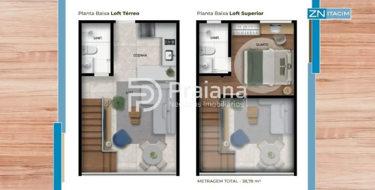 Foto 3 de Apartamento com 1 quarto à venda, 26m2 em Camacari - BA