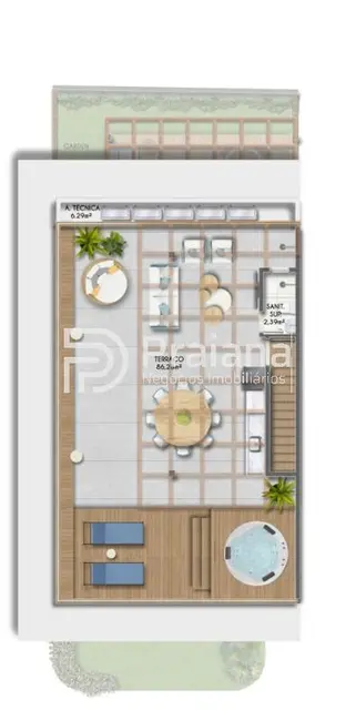 Foto 2 de Apartamento com 3 quartos à venda, 95m2 em Camacari - BA