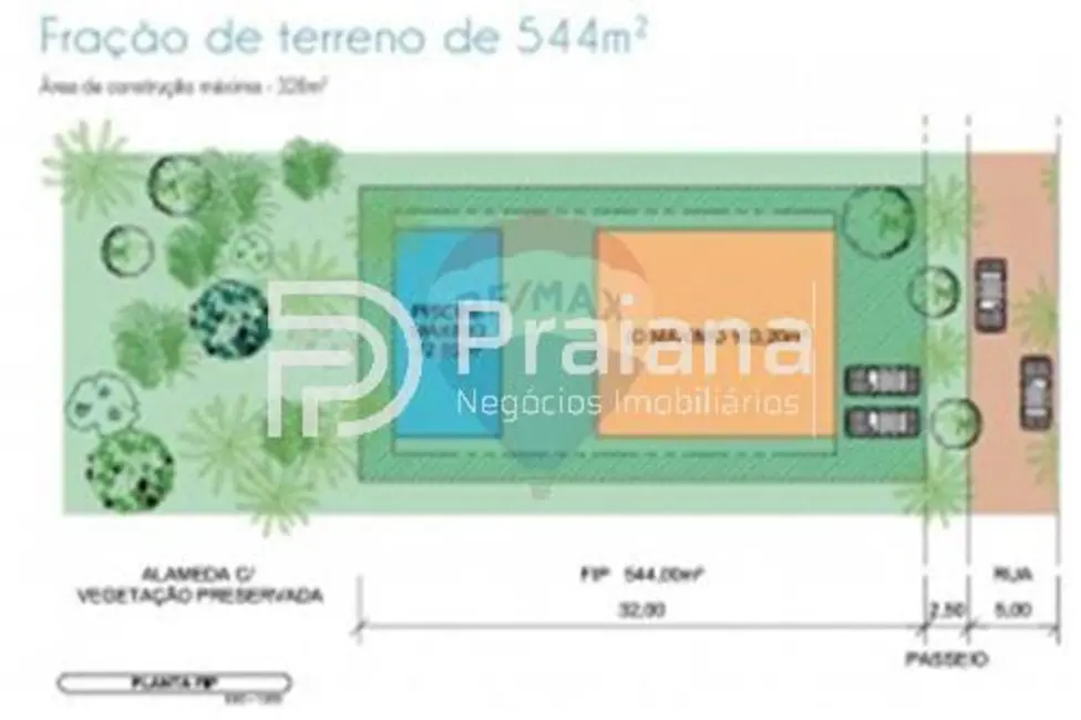 Foto 3 de Terreno / Lote à venda, 544m2 em Mata De Sao Joao - BA