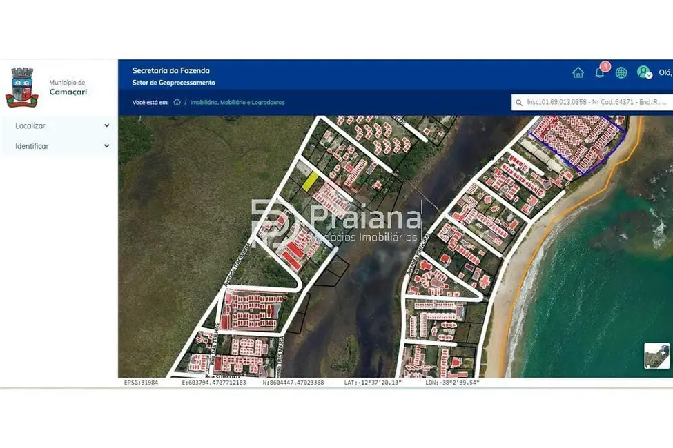 Foto 9 de Terreno / Lote à venda, 1000m2 em Camacari - BA