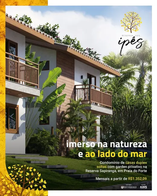 Casa de Condomínio com 2 quartos à venda, 108m2 em Mata De Sao Joao - BA - imagem 1 Foto 1 de Casa de Condomínio com 2 quartos à venda, 108m2 em Mata De Sao Joao - BA