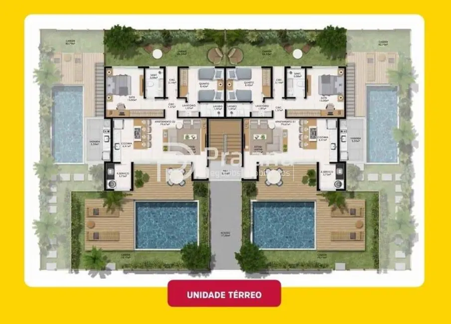 Foto 7 de Apartamento com 2 quartos à venda, 80m2 em Mata De Sao Joao - BA