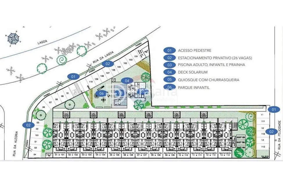 Apartamento com 3 quartos à venda, 66m2 em Camacari - BA - imagem 6 Foto 6 de Apartamento com 3 quartos à venda, 66m2 em Camacari - BA