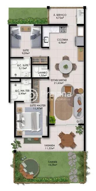Foto 5 de Apartamento com 2 quartos à venda, 73m2 em Camacari - BA