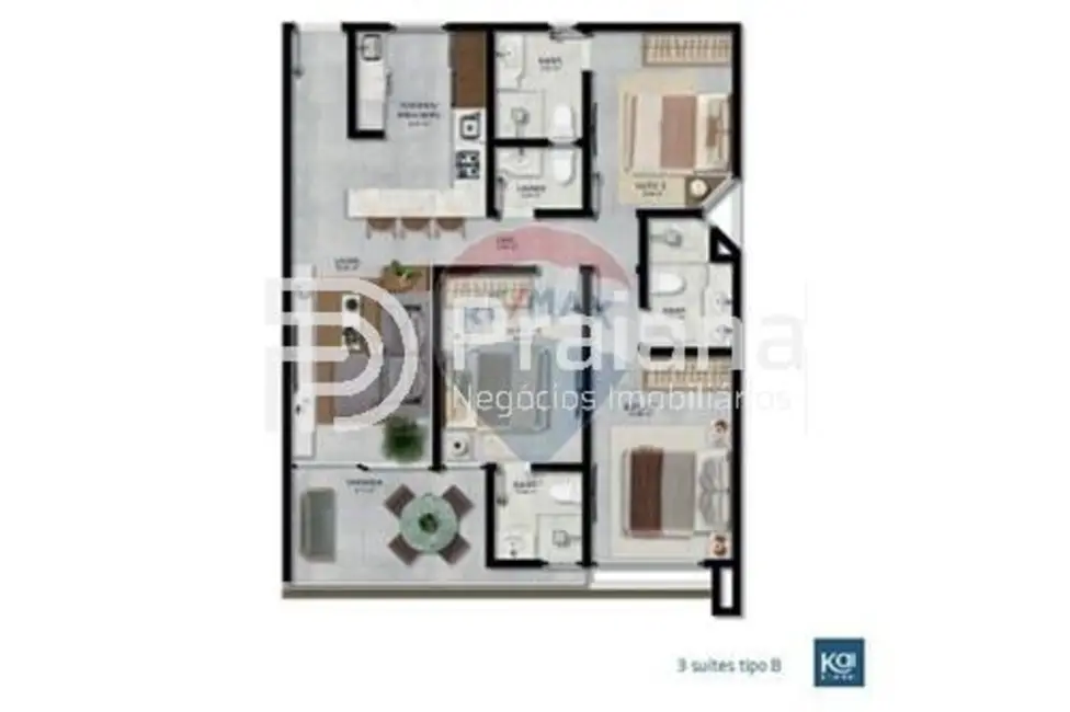 Foto 5 de Apartamento com 3 quartos à venda, 78m2 em Camacari - BA