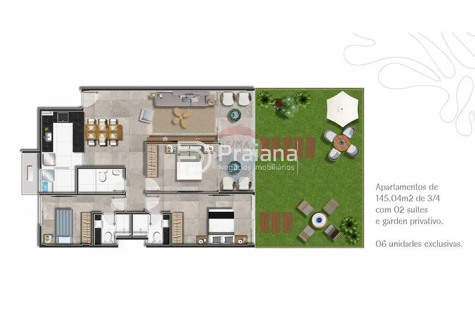 Apartamento com 3 quartos à venda, 97m2 em Stella Maris, Salvador - BA - imagem 6 Foto 6 de Apartamento com 3 quartos à venda, 97m2 em Stella Maris, Salvador - BA