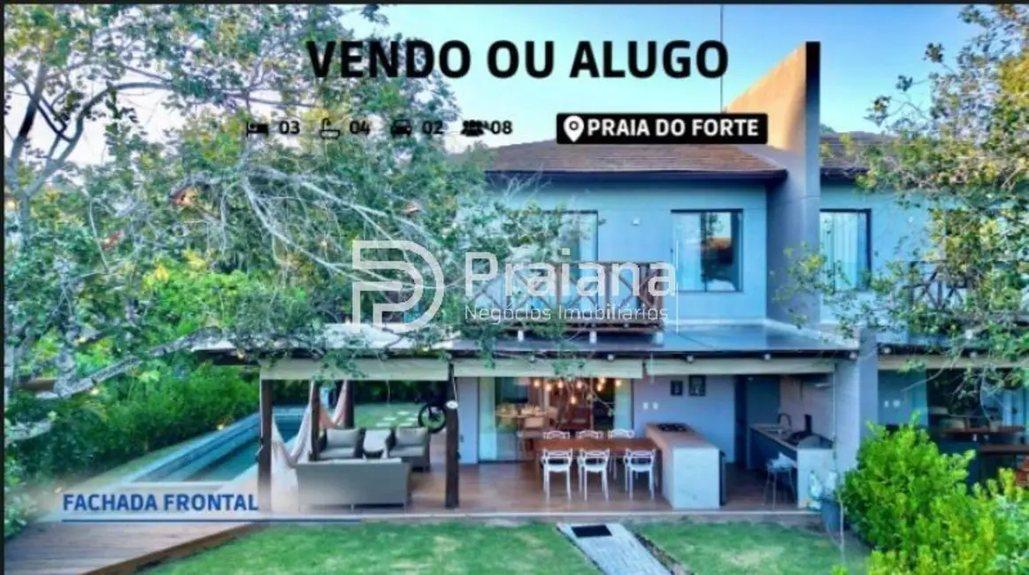 Foto 2 de Casa de Condomínio com 3 quartos à venda, 136m2 em Mata De Sao Joao - BA