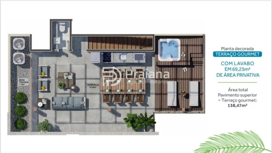 Foto 3 de Apartamento com 2 quartos à venda, 138m2 em Camacari - BA