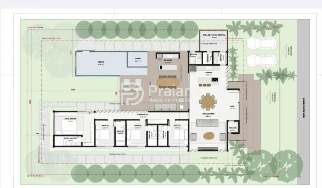 Foto 3 de Terreno / Lote à venda, 594m2 em Mata De Sao Joao - BA