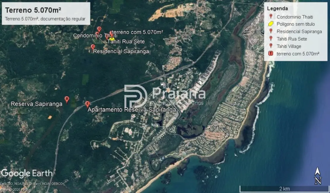 Terreno / Lote à venda, 5070m2 em Mata De Sao Joao - BA - imagem 1 Foto 1 de Terreno / Lote à venda, 5070m2 em Mata De Sao Joao - BA