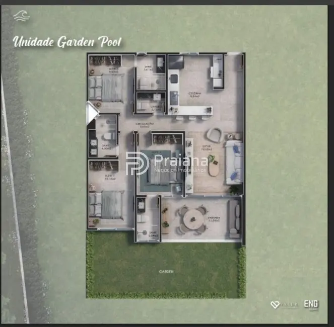 Foto 7 de Apartamento com 3 quartos à venda, 88m2 em Camacari - BA