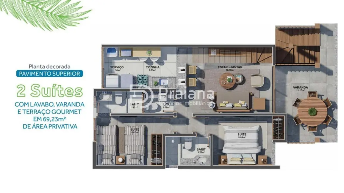Foto 9 de Apartamento com 2 quartos à venda, 138m2 em Camacari - BA