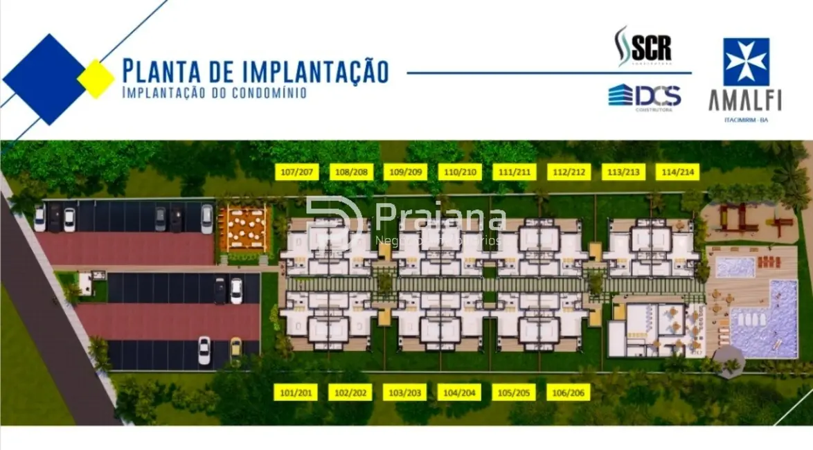 Foto 5 de Apartamento com 2 quartos à venda, 69m2 em Camacari - BA