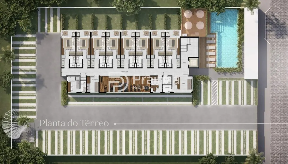 Foto 3 de Apartamento com 1 quarto à venda, 26m2 em Camacari - BA